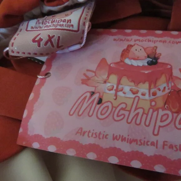 MOCHIPAN Amanita Long Mushroom Dress Whimsical Mushroomcore Coquette 4XL NWT - Picture 15 of 16